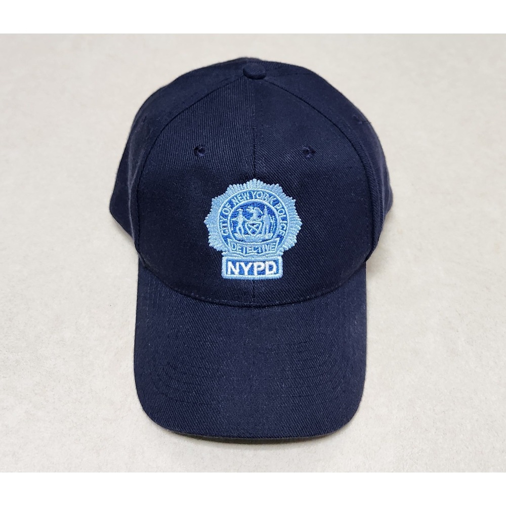 KC NYPD Detective Shield Baseball Cap Navy Blue Snapback Hat New York Police